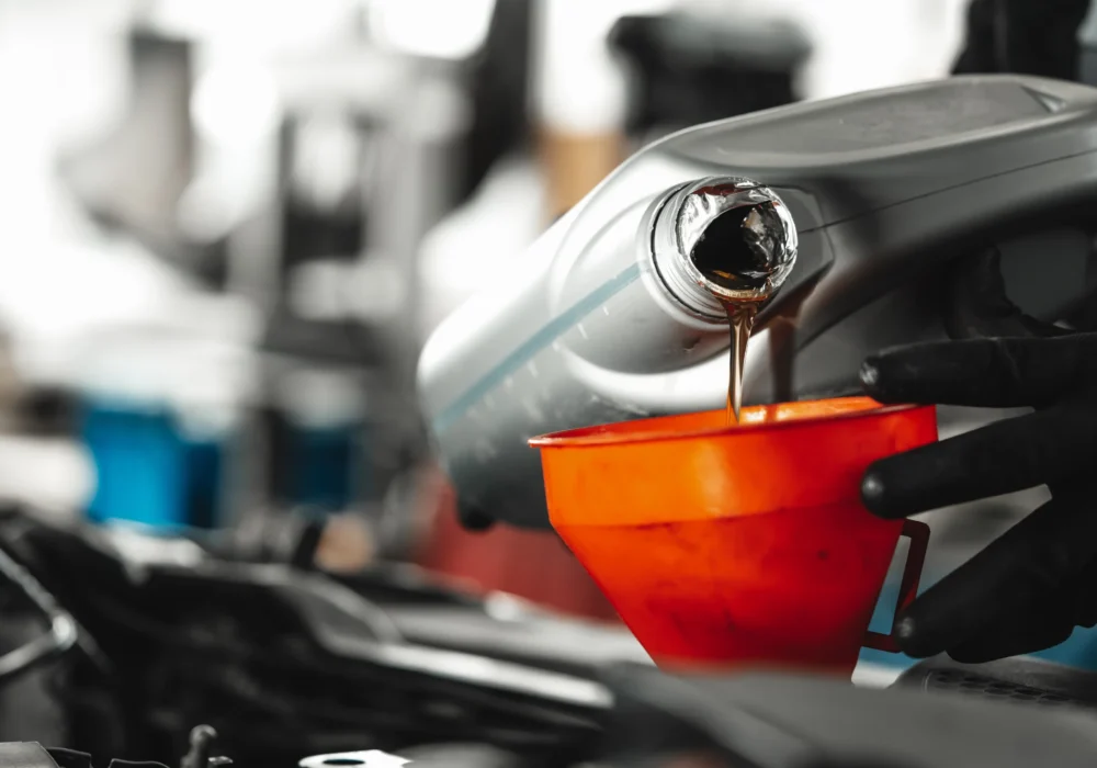 changing oil